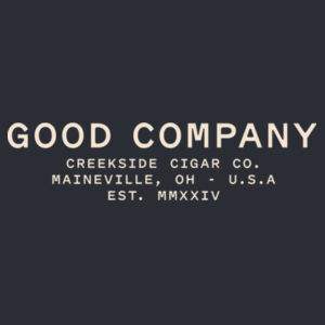 Creekside Cigar Co. "Badge" Printed Heavyweight Hoodie Design